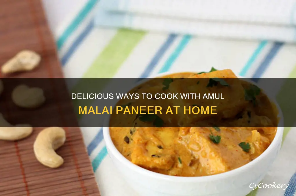 how to use amul malai paneer