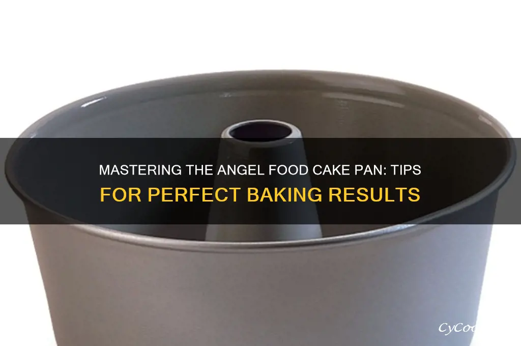 how to use an angel food cake pan