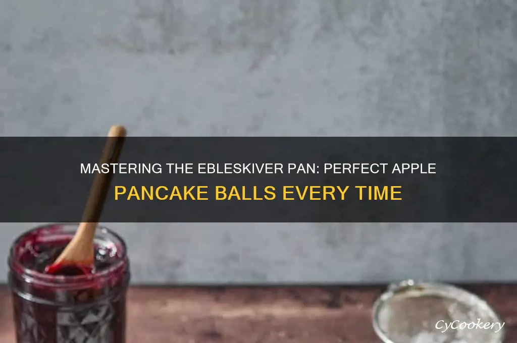 how to use an ebleskiver apple pancake ball pan