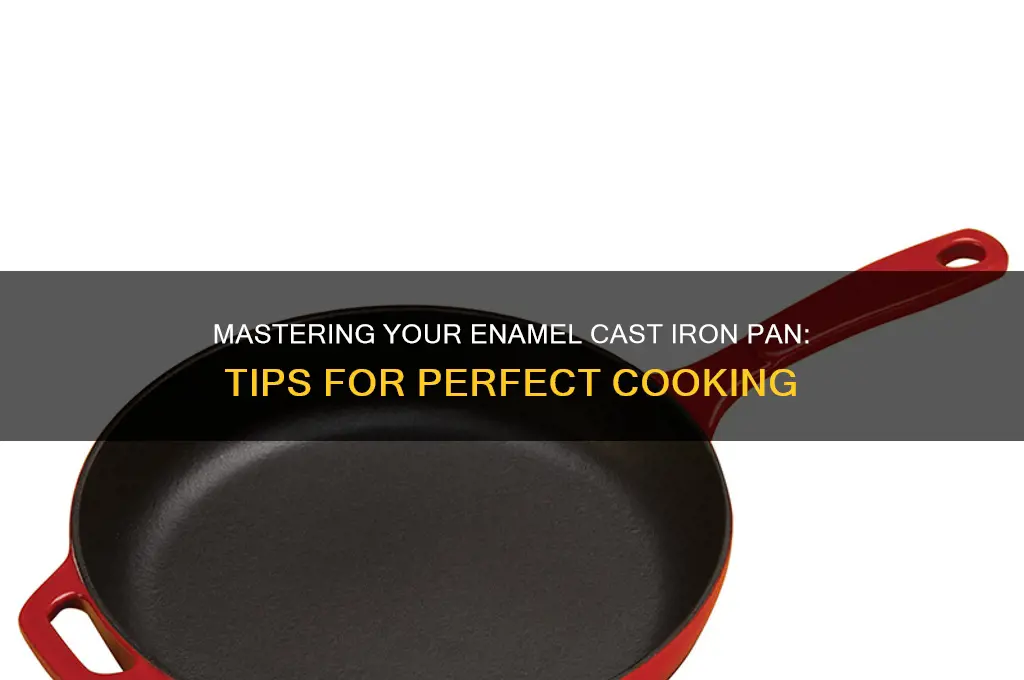 how to use an enamel cast iron pan