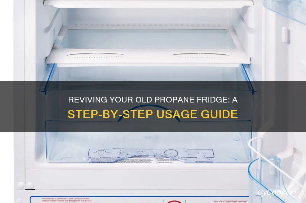 how to use an old propane refrigerator