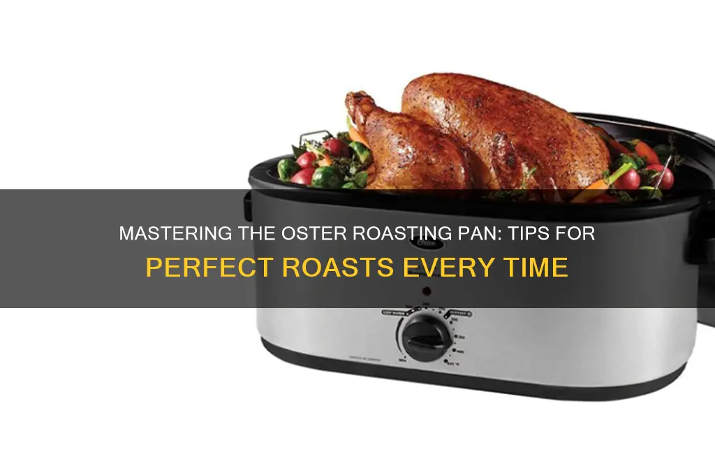 how to use an oster roasting pan