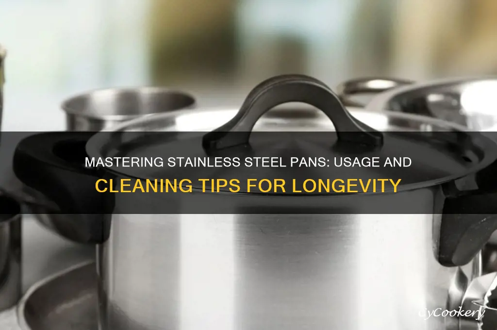 how to use and clean stainless steel pans