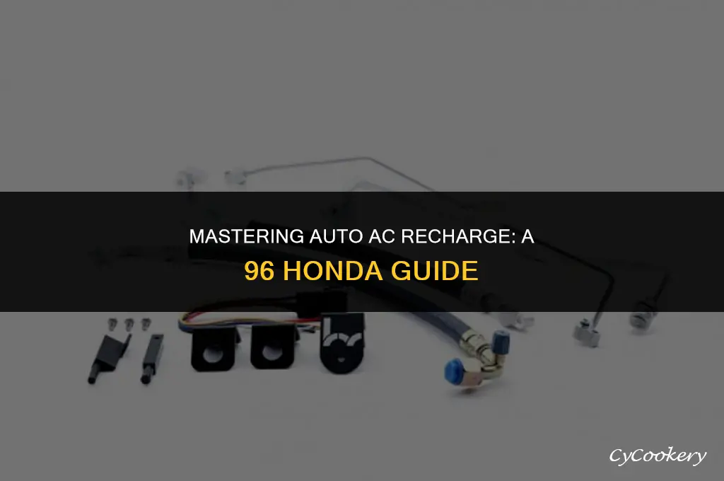 how to use auto air conditioning refrigerant honda 96