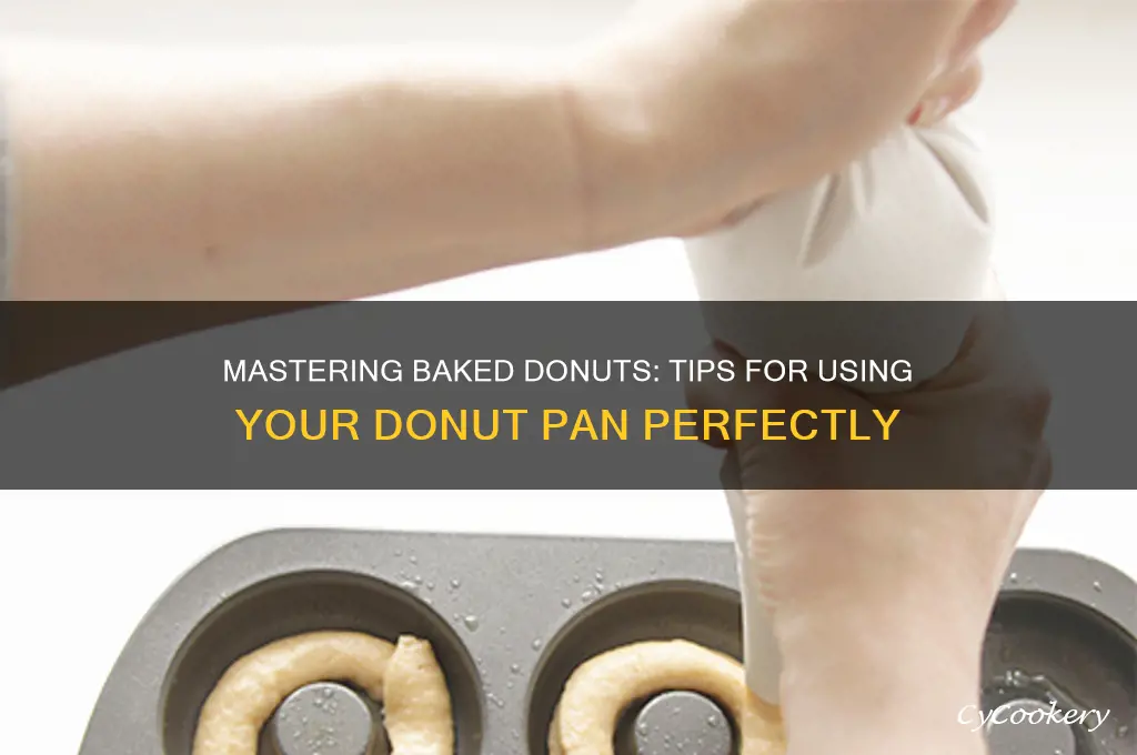 how to use baked donut pan