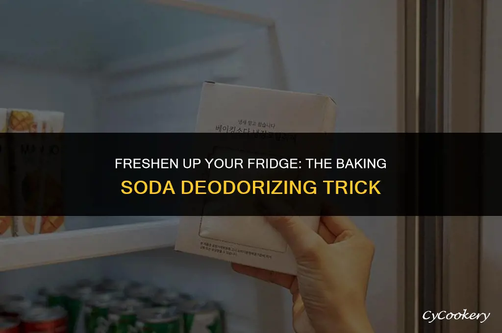 how to use baking soda to deodorize refrigerator