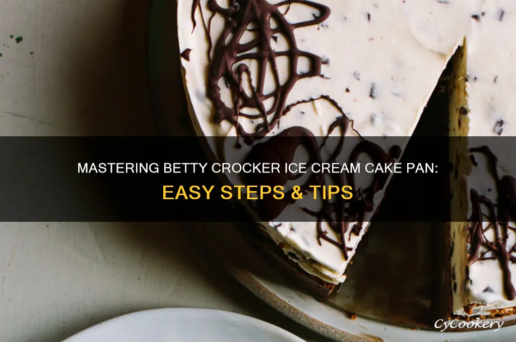 how to use betty crocker ice cream cake pan