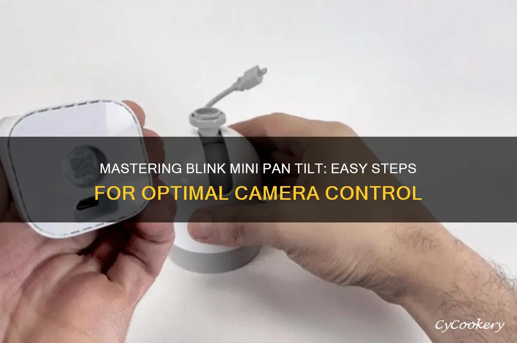 how to use blink mini pan tilt