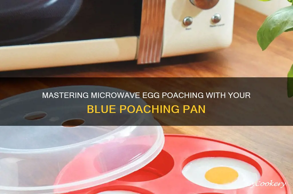 how to use blue microwave egg poaching pan