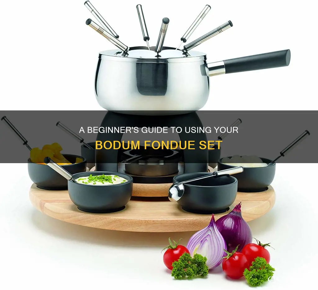 how to use bodum fondue set