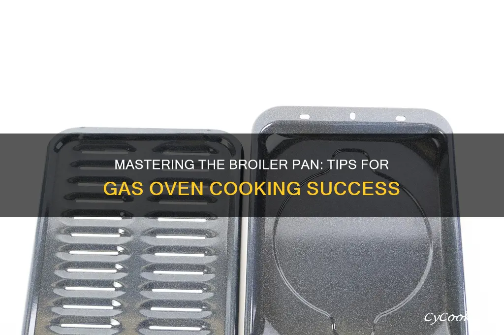 how to use broiler pan in gas oven