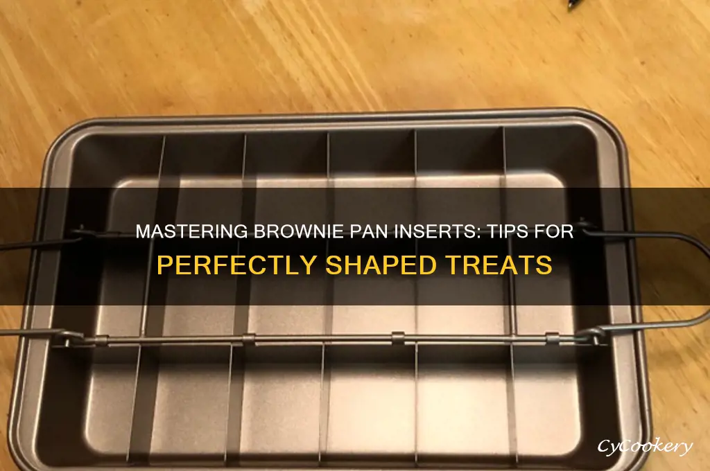 how to use brownie pan with insert