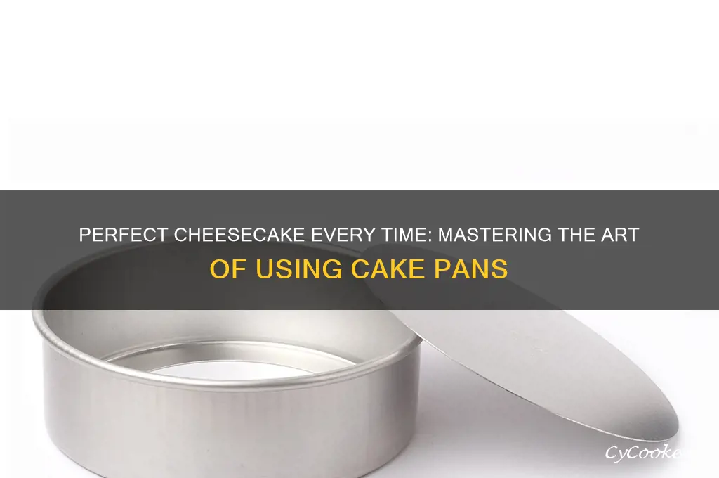 how to use cake pan fo5r cheesecake