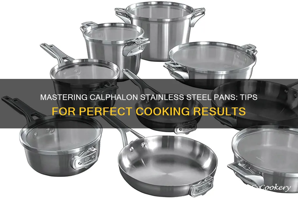 how to use calphalon stainless steel pans
