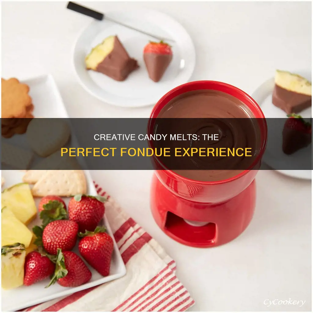 how to use cany melts as fondue