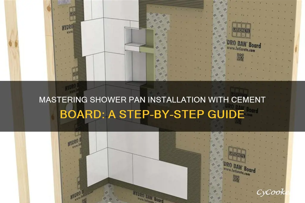 how to use cement board for a shower pan