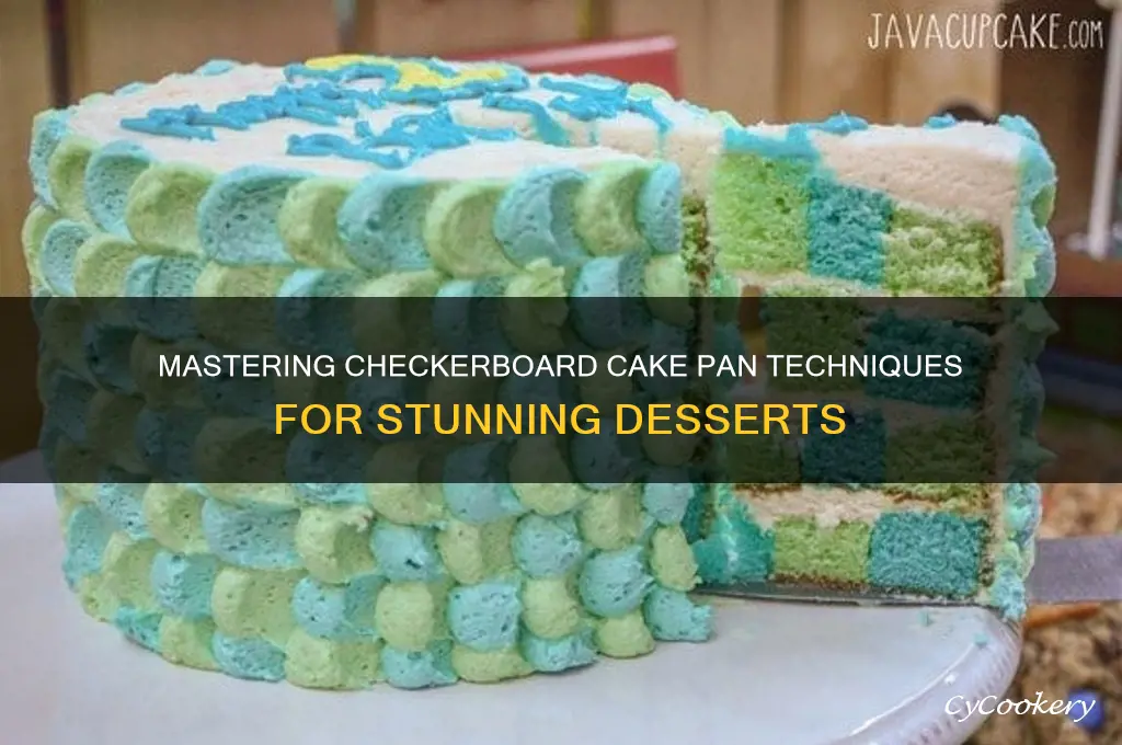 how to use checkerboard cake pan