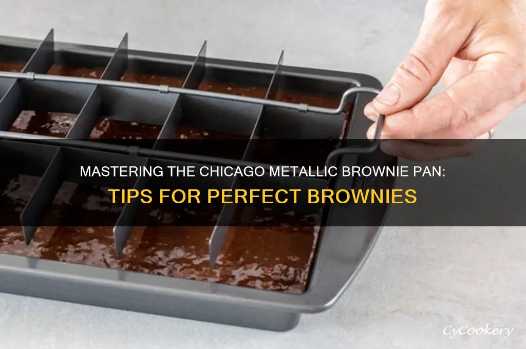 how to use chicago metallic brownie pan