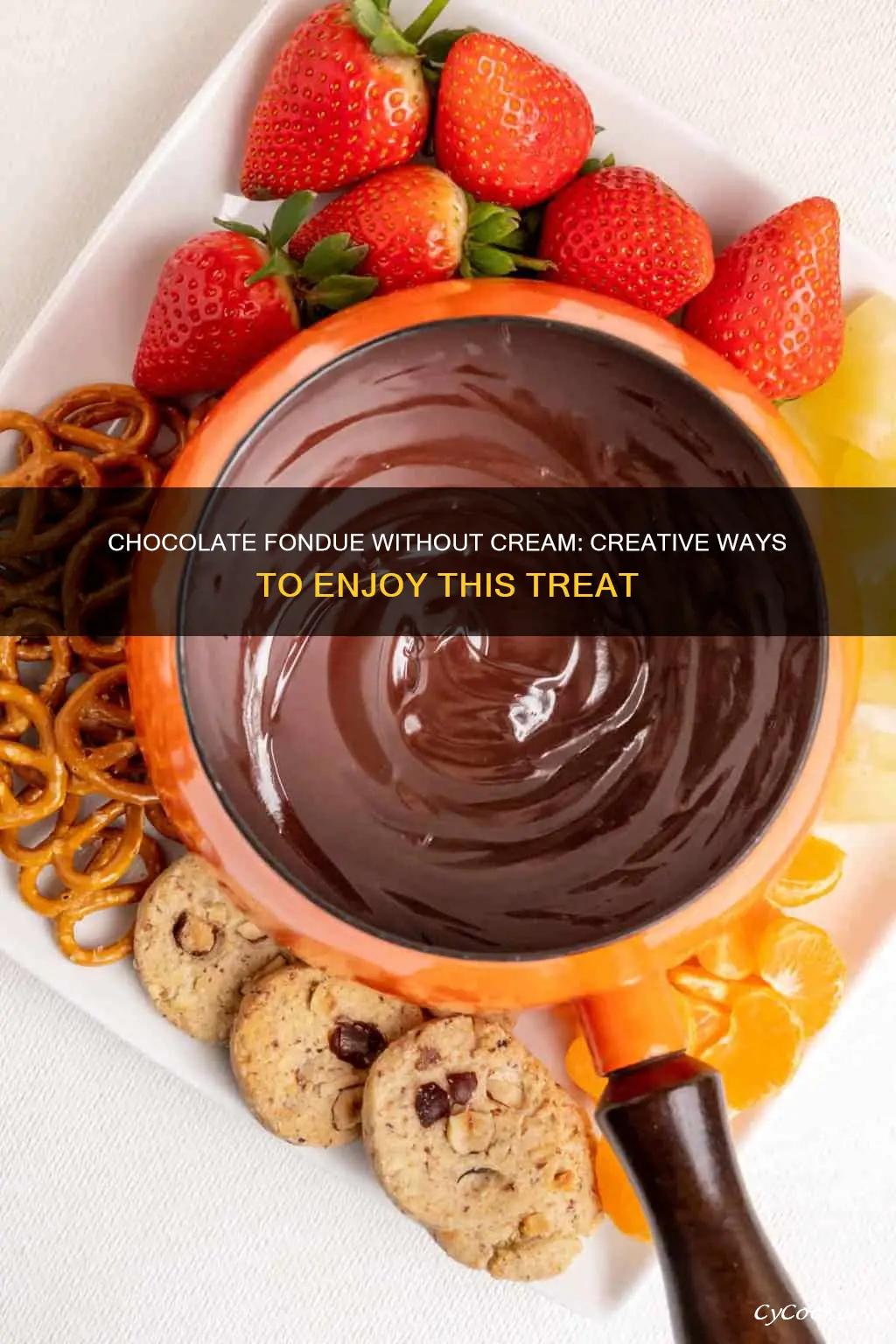 how to use chocolate fondue without cream