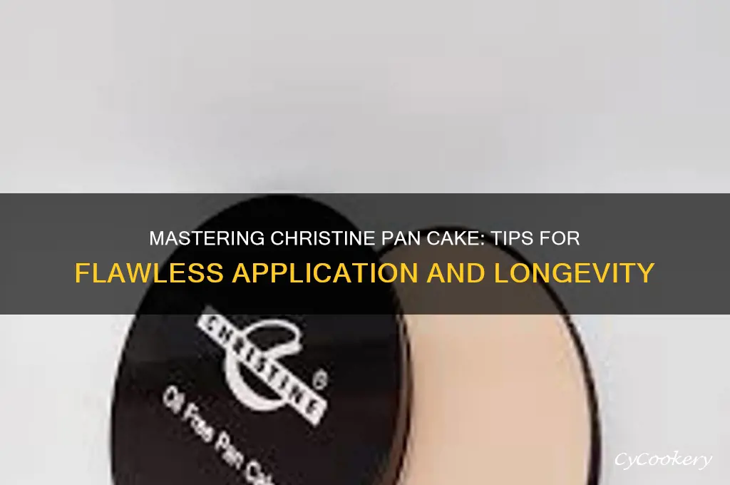 how to use christine pan cake