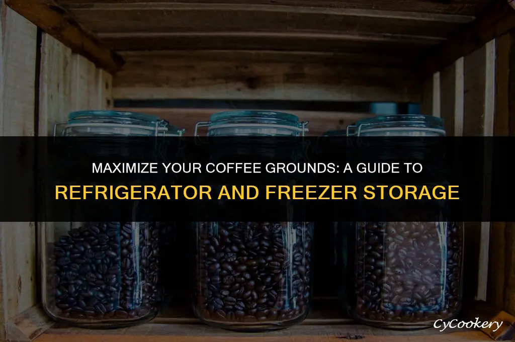 how to use coffee ground refrigerator or freezer