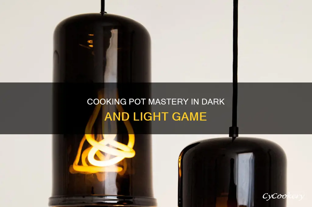 how to use cooking pot dark and light game