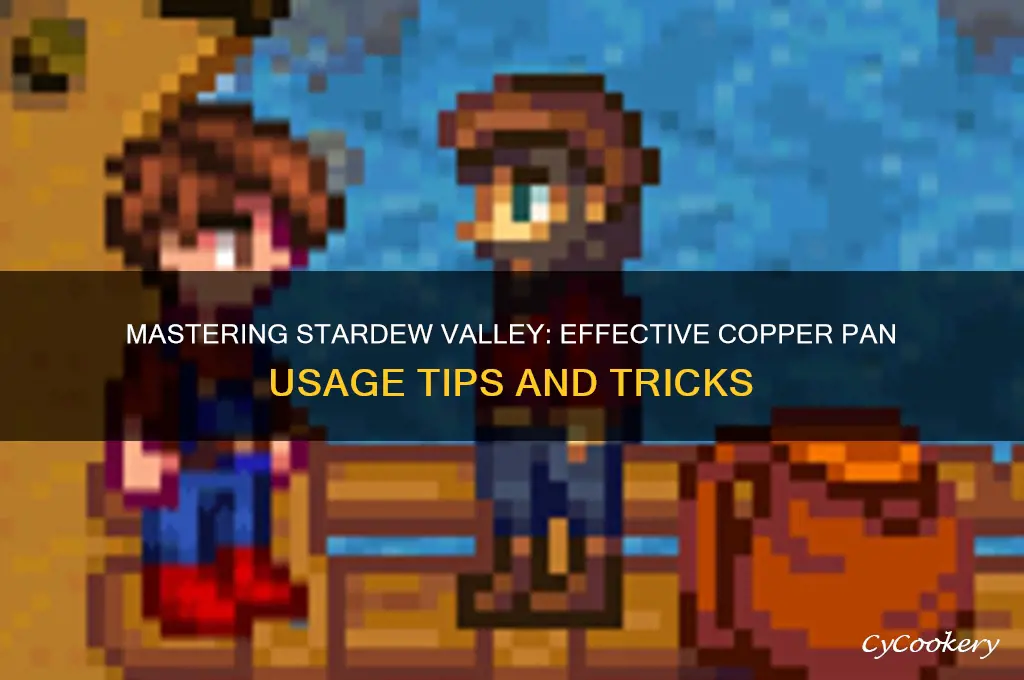 how to use copper pan stardew