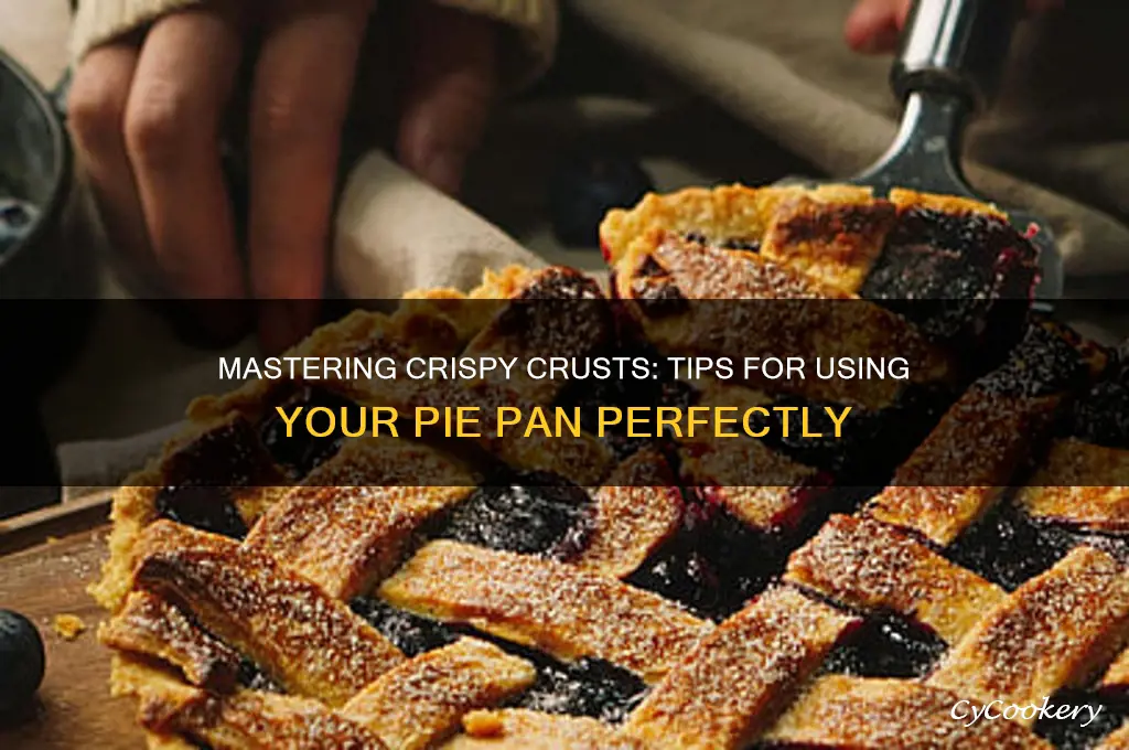 how to use crispy crust pie pan