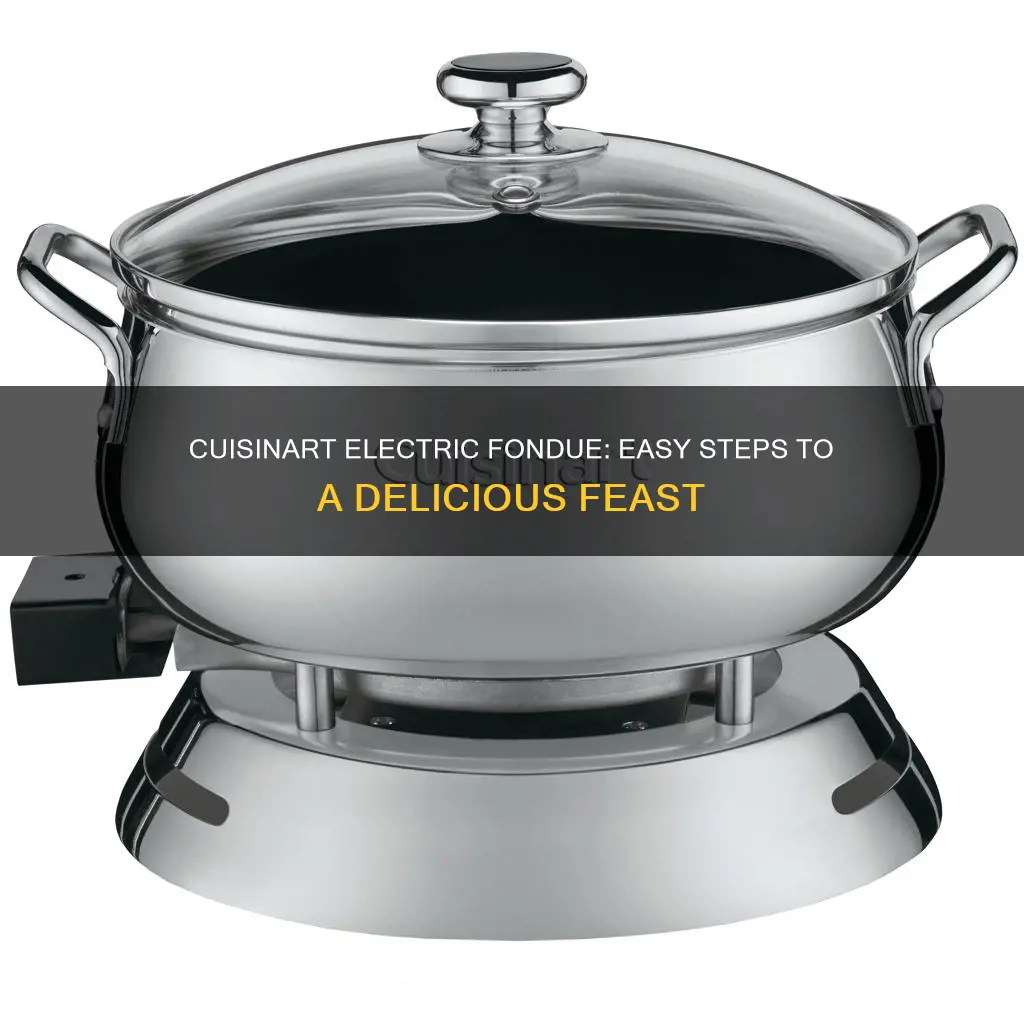 how to use cuisinart electric fondue