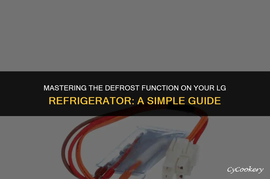 how to use defrost button in lg refrigerator