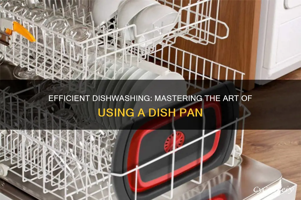how to use dish pan to wash dishes
