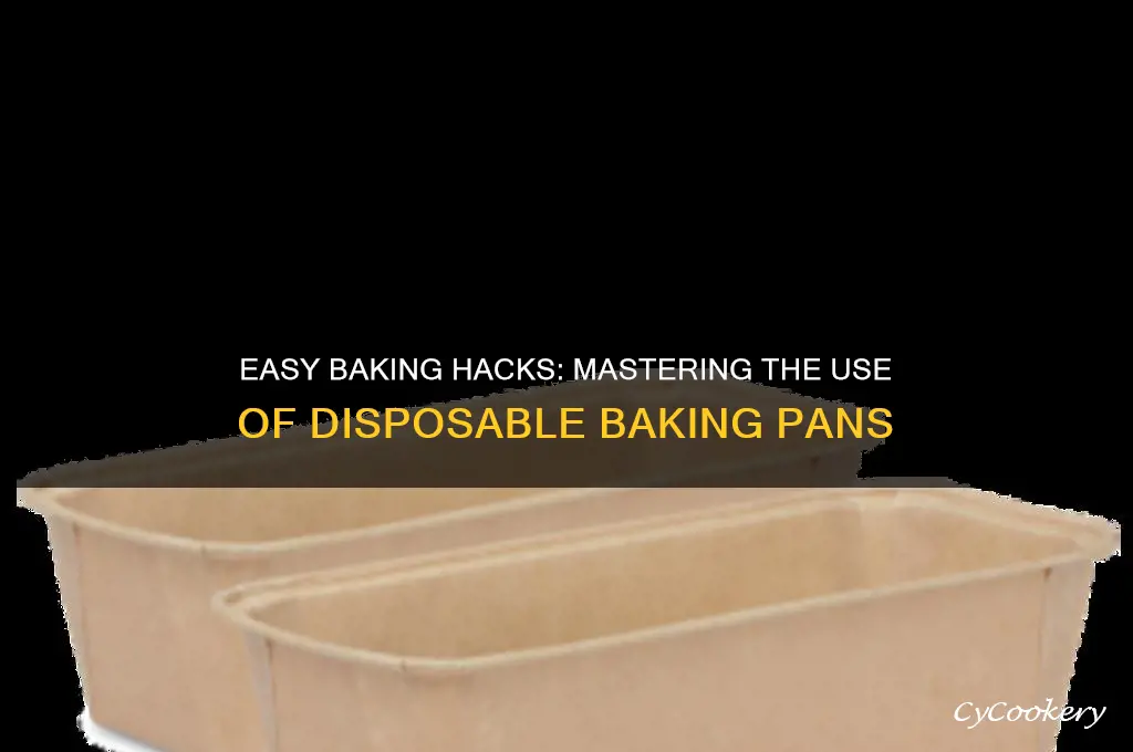 how to use disposable baking pans