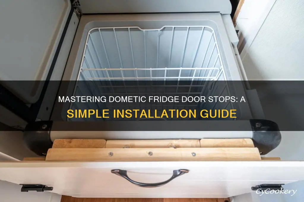 how to use dometic refrigerator door stops