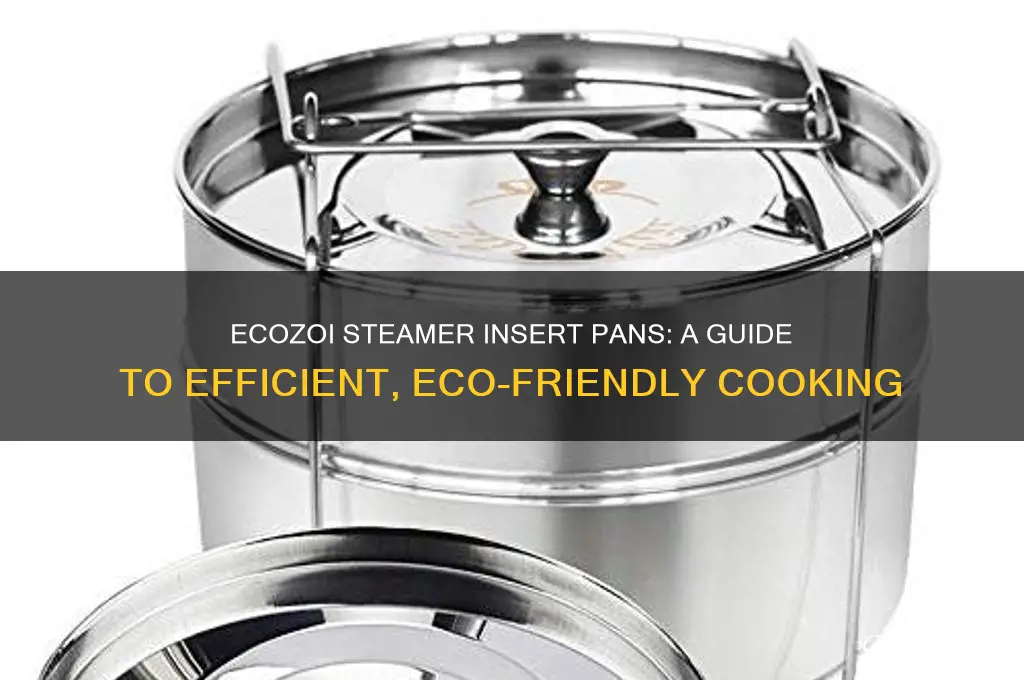 how to use ecozoi steamer insert pans