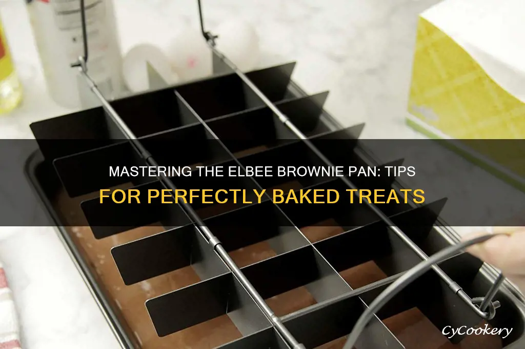 how to use elbee brownie pan