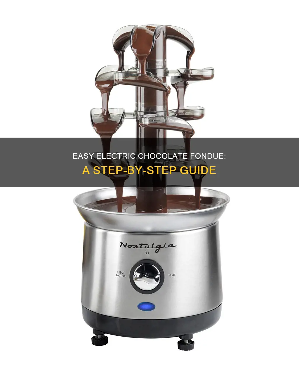 how to use electric chocolate fondue