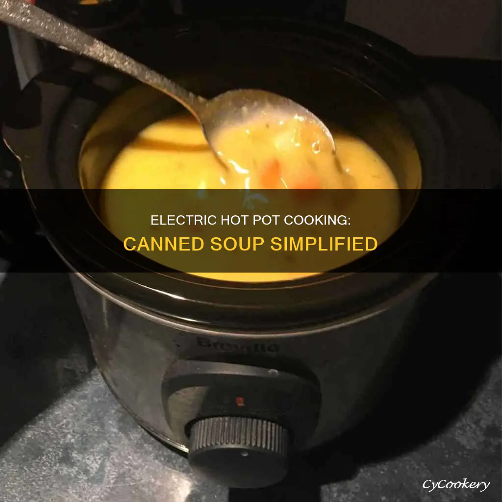 how to use electric hot pot to cook canned soup