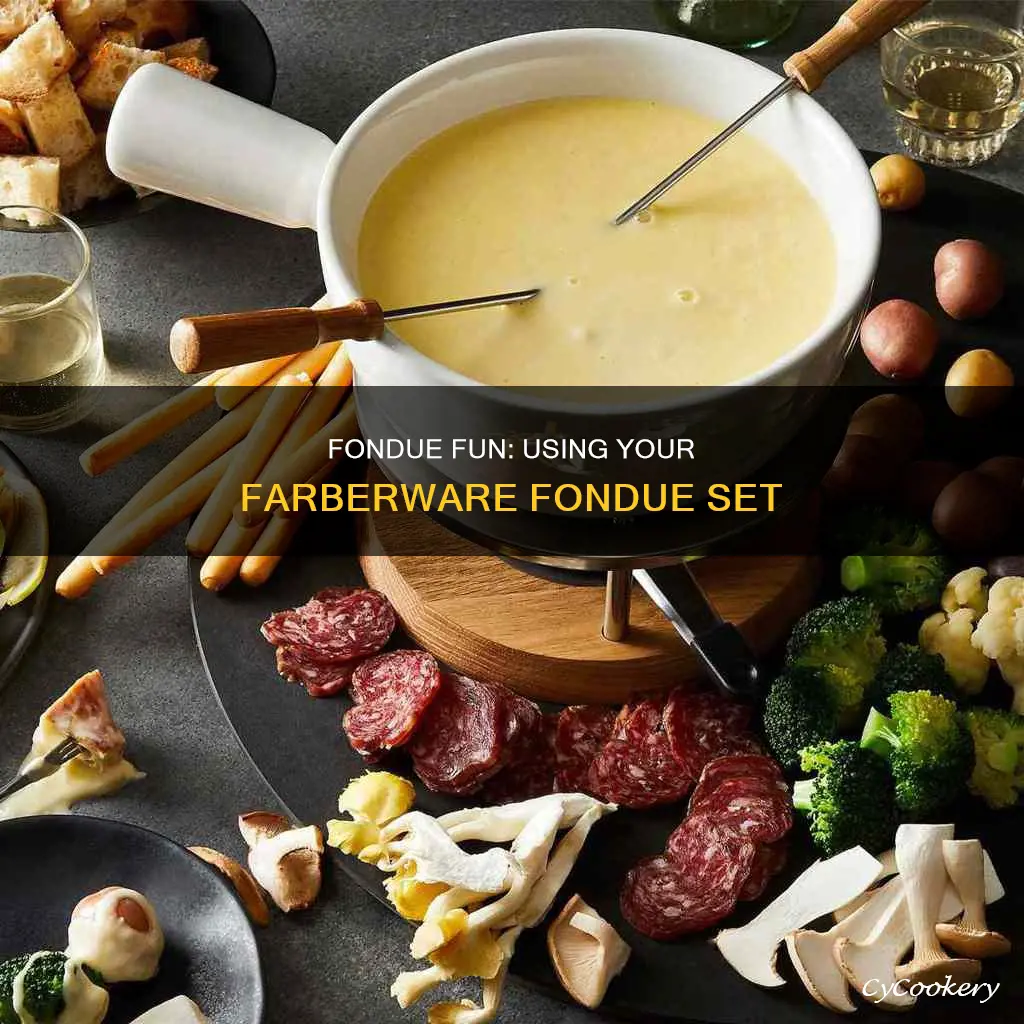 how to use farberware fondue set