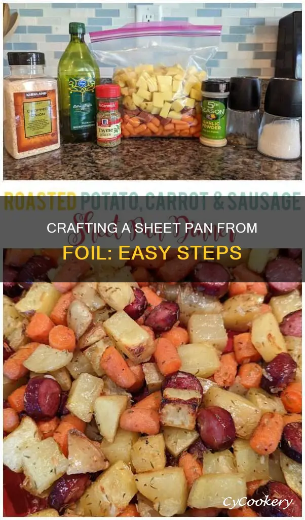 how to use foil to make a sheet can pan