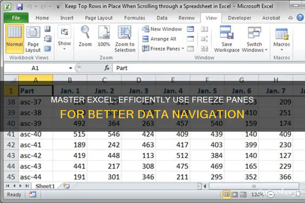 how to use freeze pane in excel