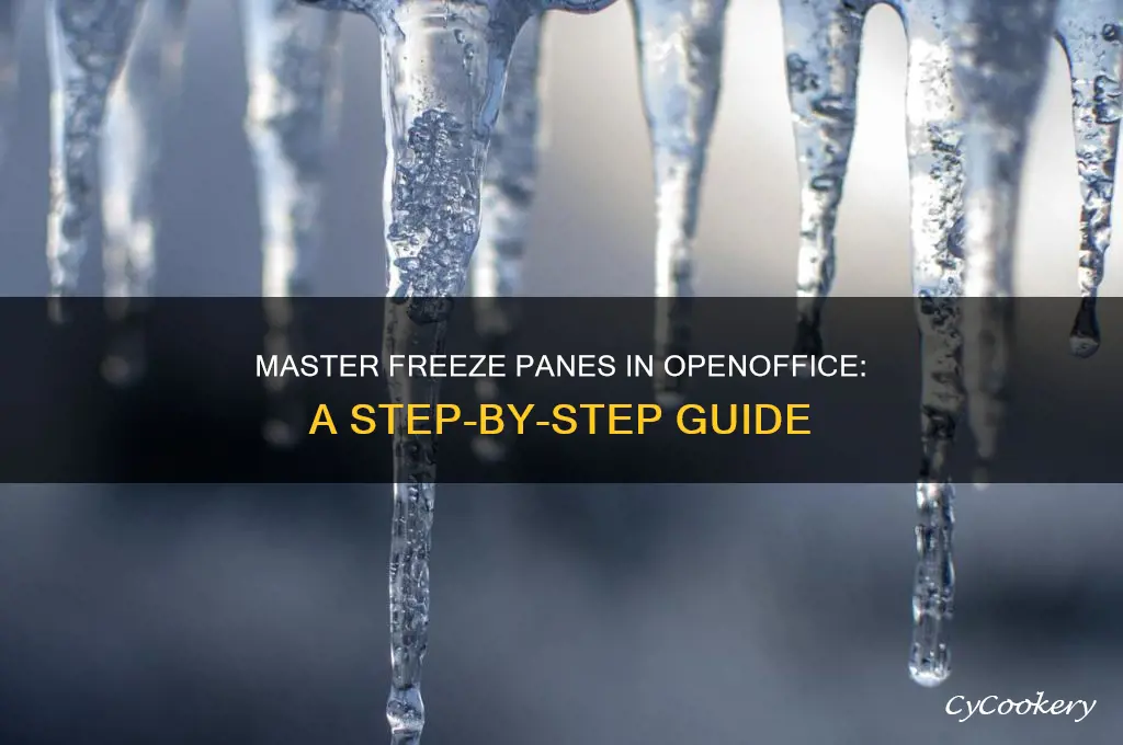 how to use freeze pane in openoffice