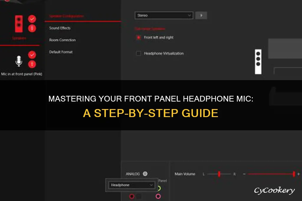 how to use front paner headphones mic built in
