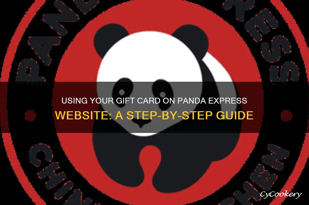 how to use gift card on panada express website