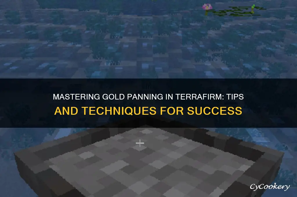 how to use gold pan in terrafirm
