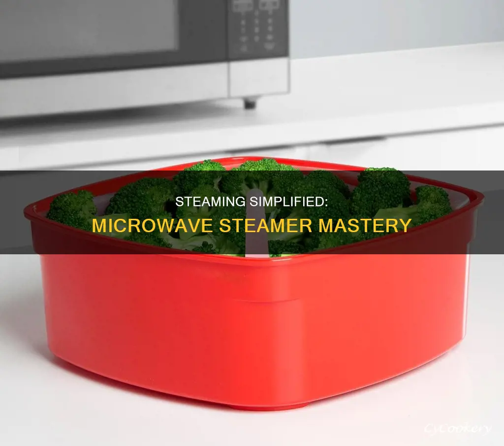 how to use good cook microwave steamer