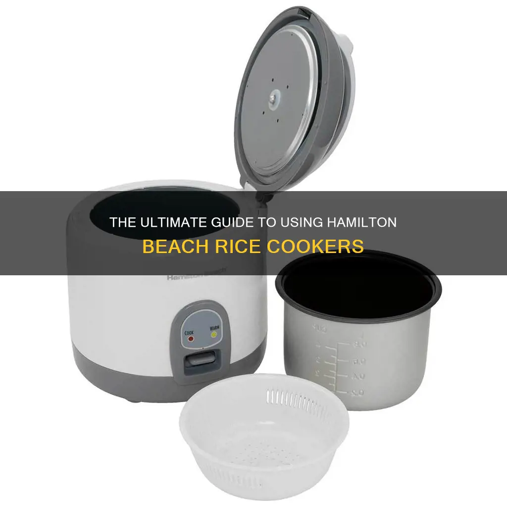 how to use hamilton beach rice cooker and steamer