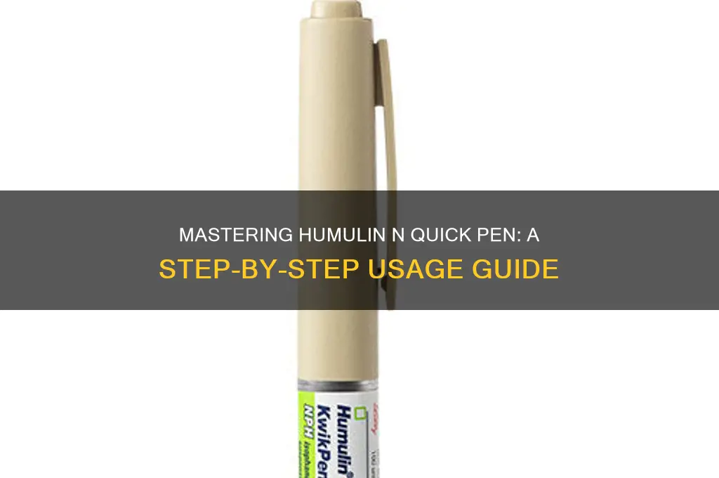 how to use humulin n quick pan