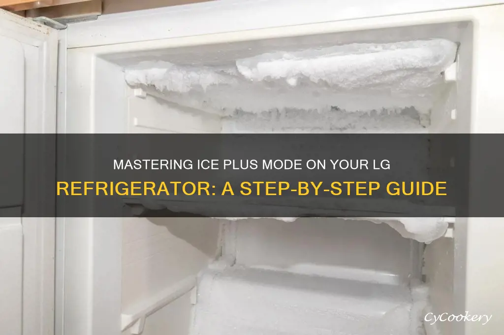 how to use ice plus on lg refrigerator