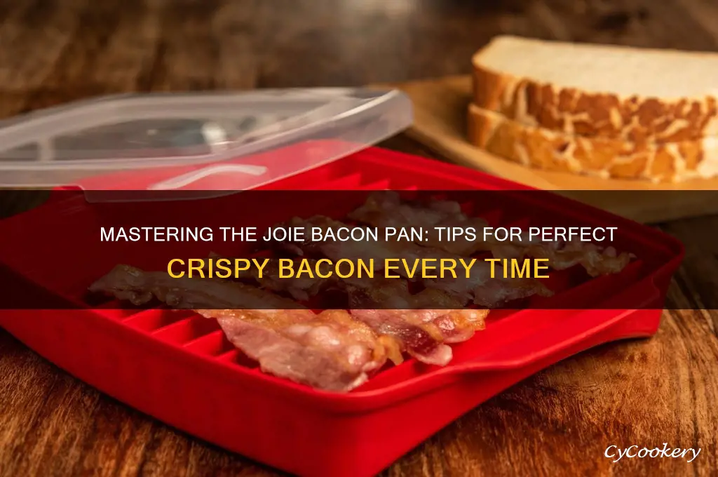 how to use joie bacon pan