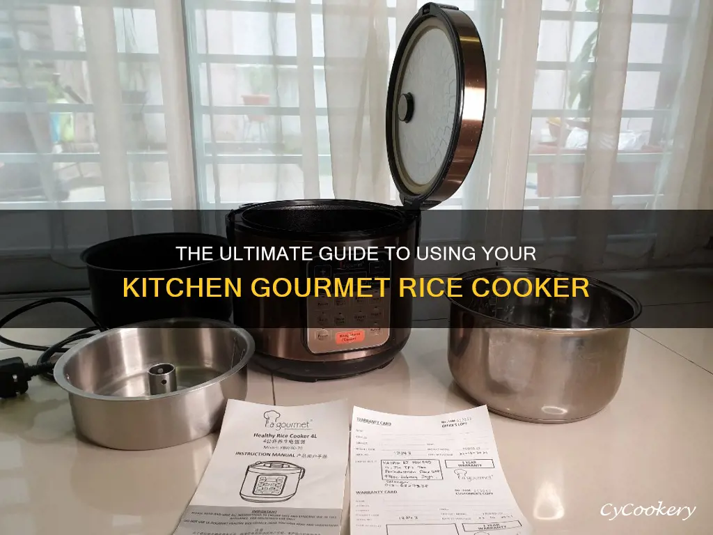 how to use kitchen gourmet rice cooker with steaming rack